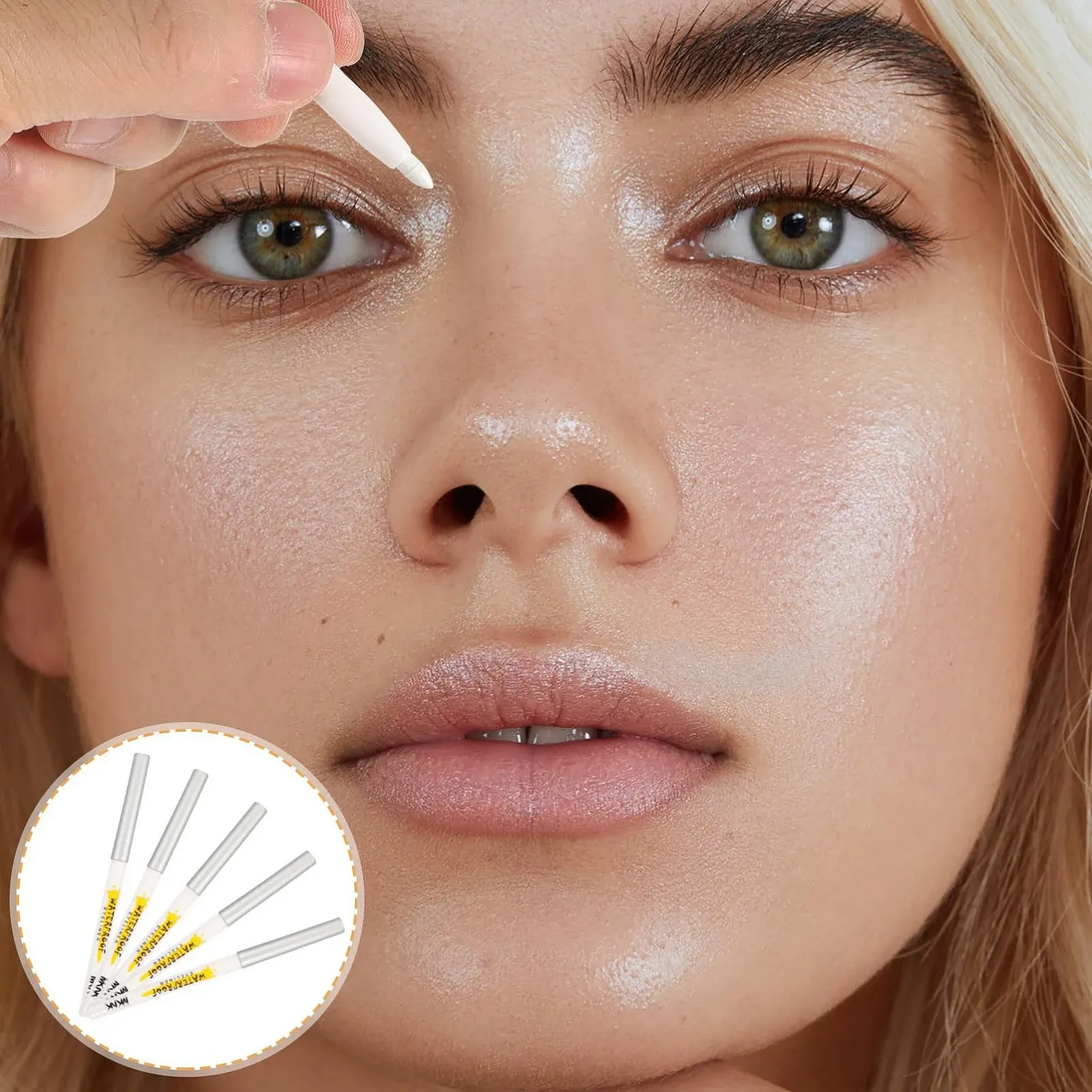 Олівець для очей FRCOLOR білий, фото №2