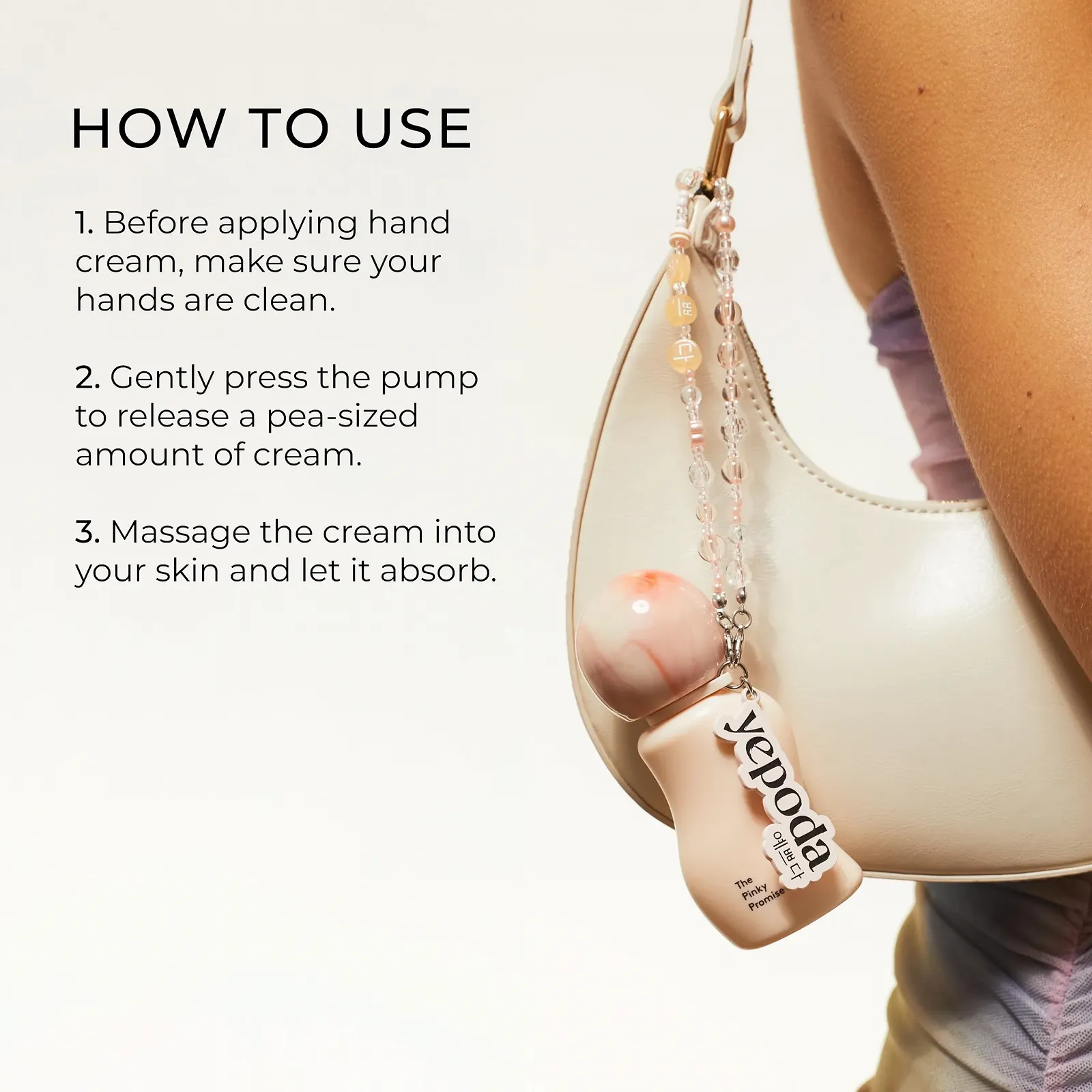 Крем для рук Yepoda The Pinky Promise Зволожуючий з керамідами та маслом мурумуру, фото №5