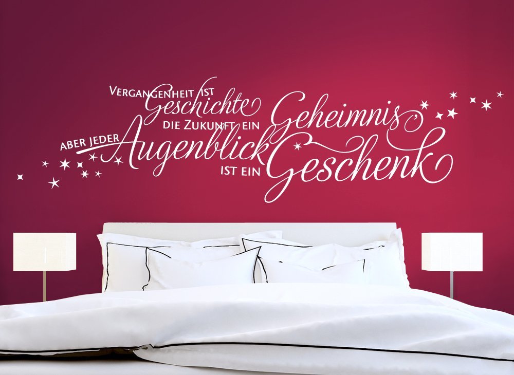 Наклейка на стіну Grandora W3024 Past is History + Stars 140 x 36 см Black, фото №1