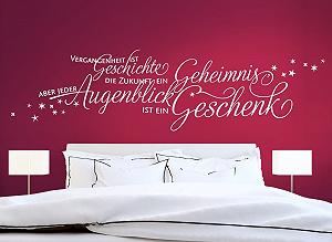 Наклейка на стіну Grandora W3024 Past is History + Stars 140 x 36 см Black - Фото 1