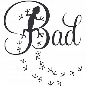 Наклейка на двері Gran Dora W818 Сліди лап гекона для ванної - Фото 1