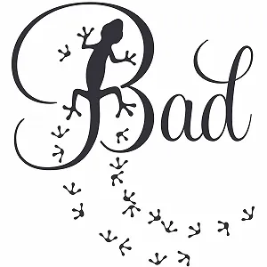 Наклейка на двері Gran Dora W818 Сліди лап гекона для ванної - Фото 1