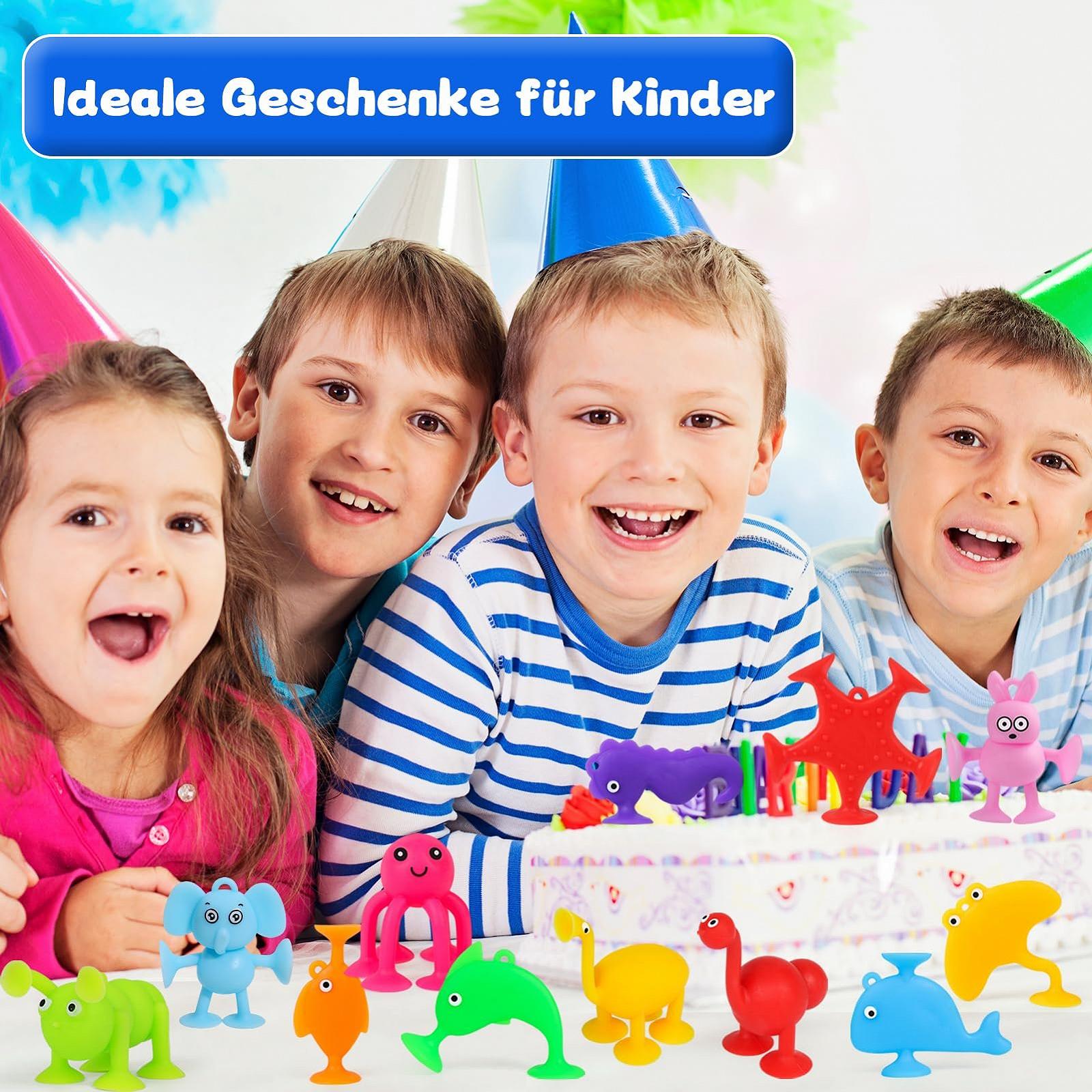 Игрушка-присоска Монтессори, Набор из 12 силиконовых сенсорных., фото №9