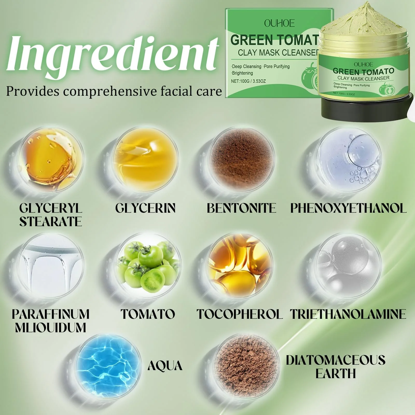 Маска для обличчя Deep Cleanse Mask Глиняна маска для глибокого очищення, фото №3