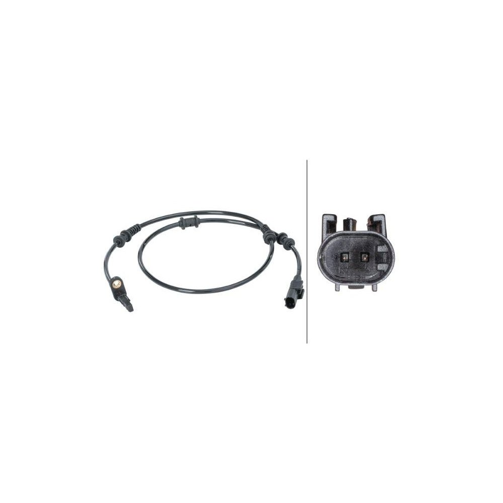 Датчик частоты вращения колеса HELLA 6PU 012 679-871 для MERCEDES-BENZ, передняя ось, слева, фото №1