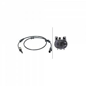 Датчик частоты вращения колеса HELLA 6PU 012 679-871 для MERCEDES-BENZ, передняя ось, слева - Фото 1