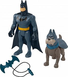 Набор фигурок Бэтмен и Эйс DC Super Pets DC League of Super-Pets, 2 подвижные фигурки и аксессуары - Фото 1