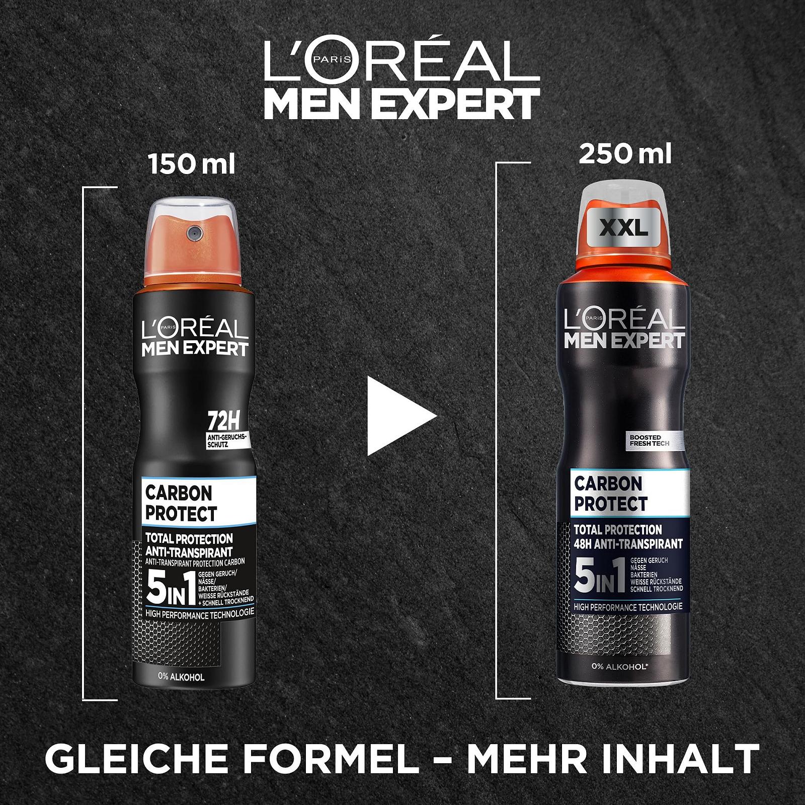 Набір для догляду за тілом L'Oréal Men Expert Carbon Protect Stop Stress оживляючий 2 предмети, фото №5