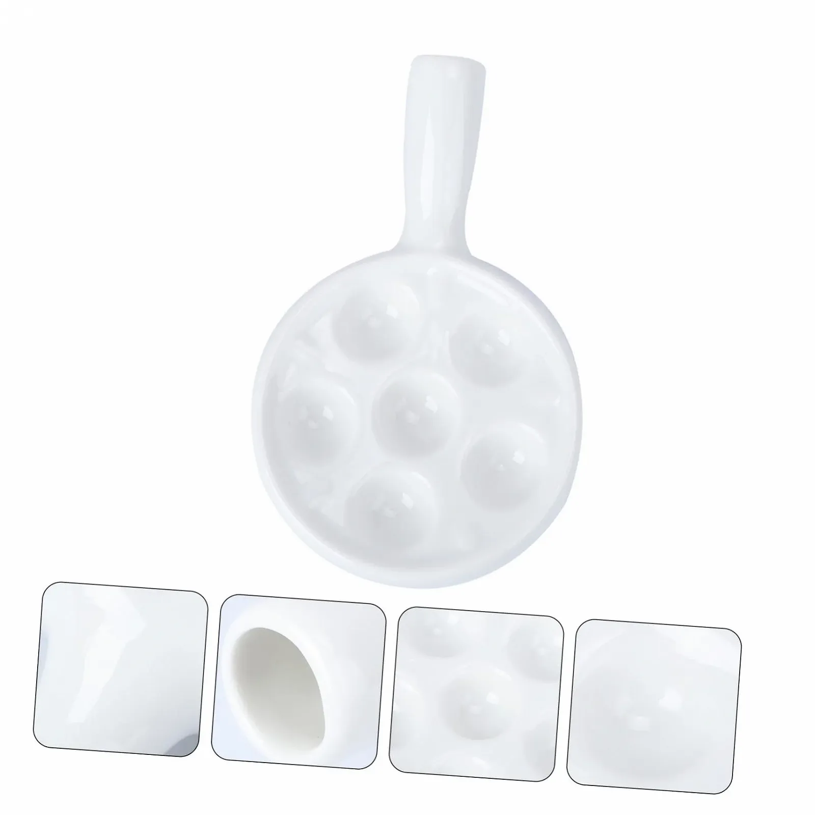 Форма для запекания улиток Ciieeo Ceramic Snail Pan с ручкой Белый, фото №6