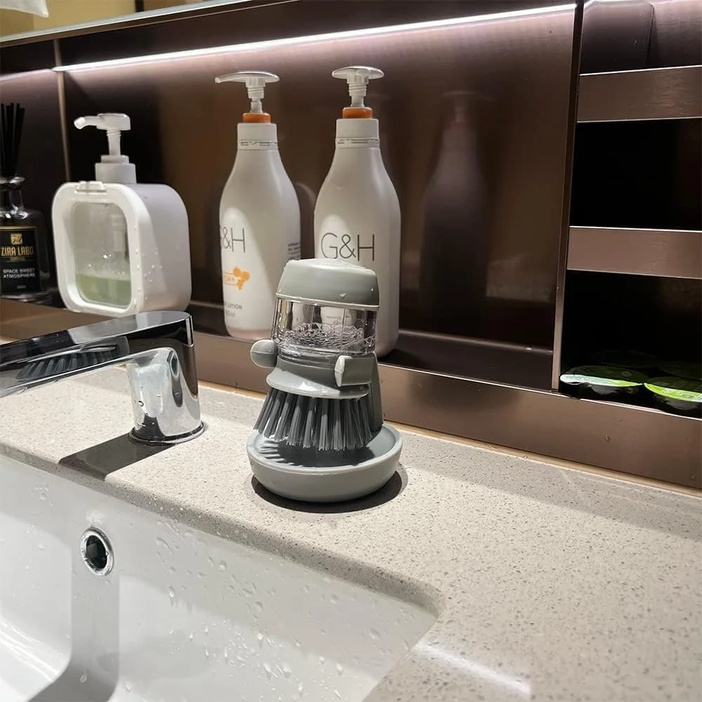 Щітка для миття посуду Soap Dispenser Stand and Drip Tray, фото №5