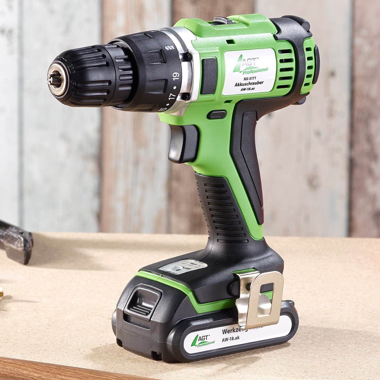 Дрель-шуруповерт AGT Professional AW-18.as Аккумуляторный Li-Ion Батарея Зарядное устройство, фото №5 Дрель-шуруповерт AGT Professional AW-18.as Аккумуляторный Li-Ion Батарея Зарядное устройство, фото №5