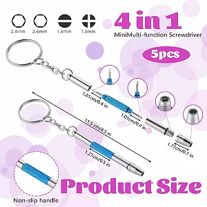 Комплект Міні викрутки для окулярів Кольоровий ремонтний набір synthetic.ua - Фото 1