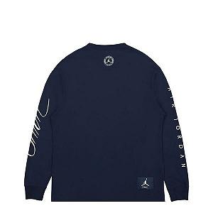 Джемпер Jordan x Union MJ L/S Tee College Navy M synthetic.ua - Фото 1