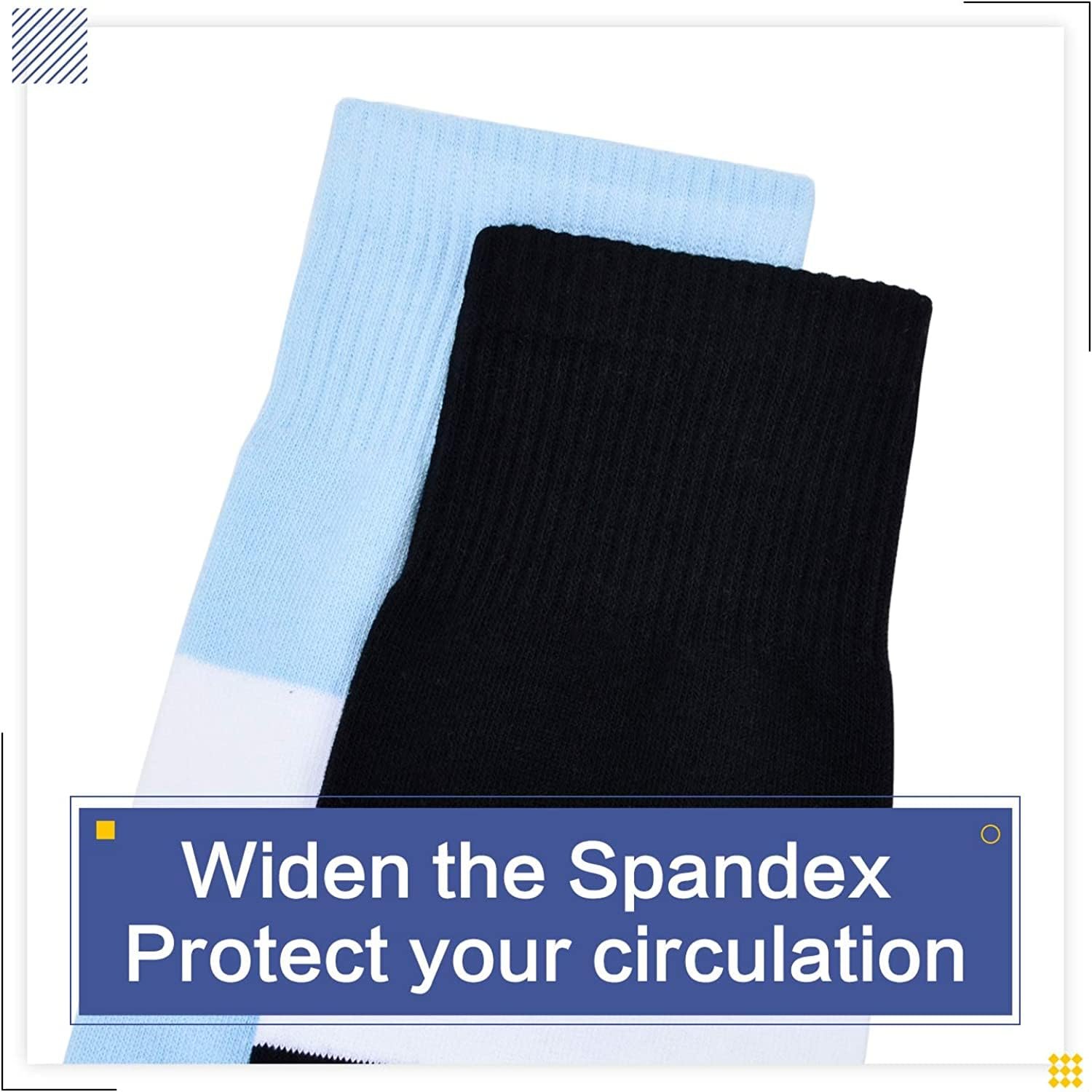 Высокие носки DRESHOW Женские экстра длинные носки выше колена, полосатые, повседневные, фото №4