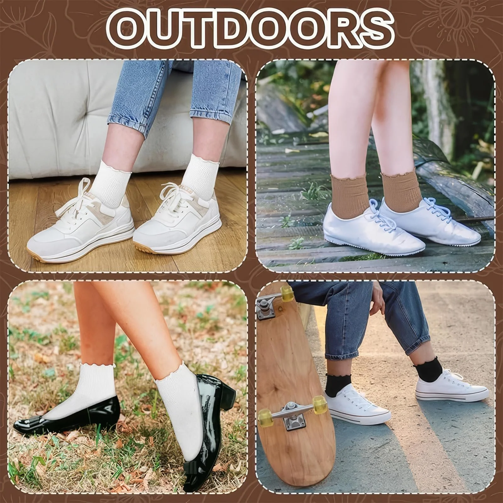 Носки с рюшами, 4 пары, фото №7