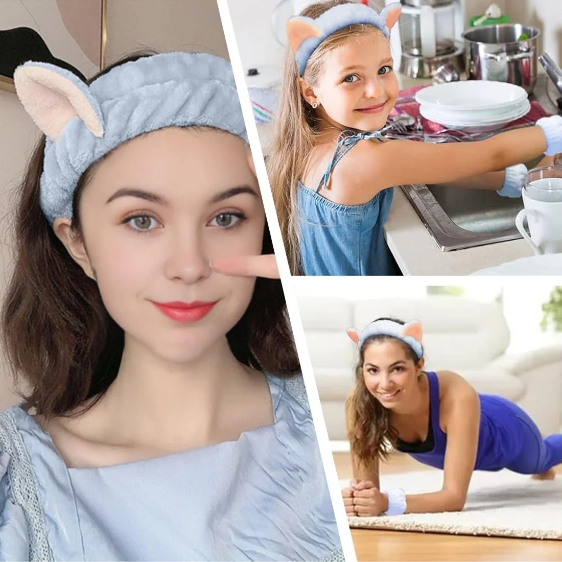 Пов'язка для волосся Косметична Спа Пов'язка на голову для макіяжу, фото №6