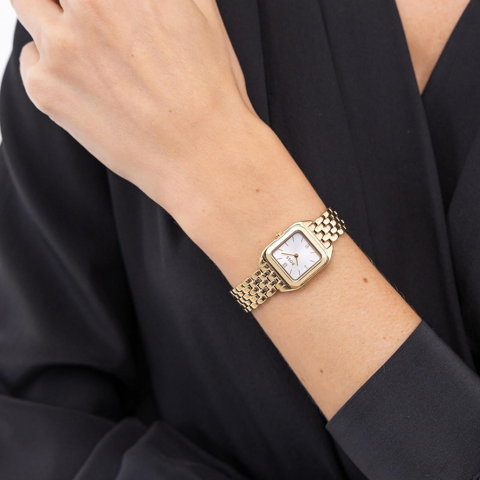Годинник жіночий Кварцовий Boss Mae Petite Collection Сталевий Ремінець (Срібний, Золотий або Двоколірний), фото №4