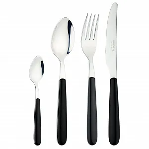 Купити Набір столових приборів Grunwerg Greenworks, 24 предмети, перероблений пластик, в коробці, екологічно чистий, Oven Black - Фото 1 Набір столових приборів Grunwerg Greenworks, 24 предмети, перероблений пластик, в коробці, екологічно чистий, Oven Black - Фото 1