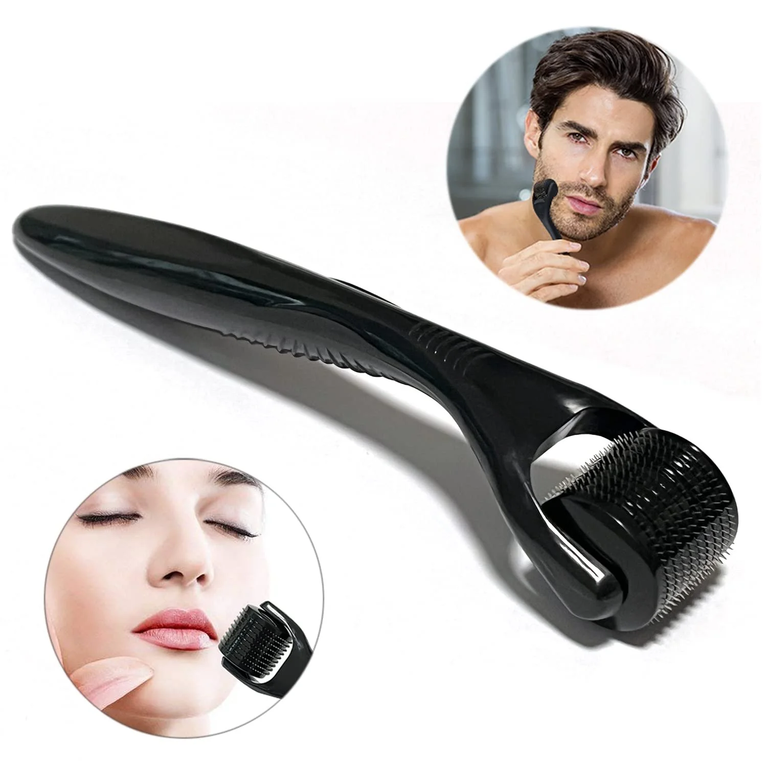 Дерма ролер LacyMC 0,5 мм, мікронідлінг ролер 540 для догляду за шкірою та волоссям, фото №3