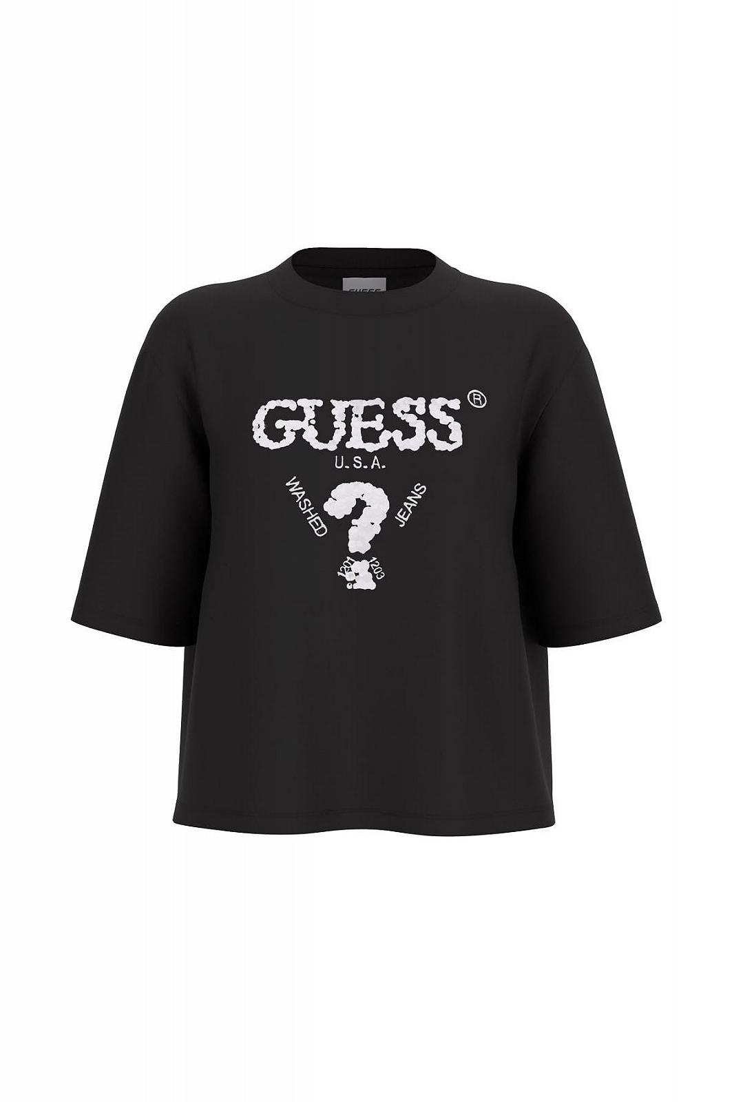 Жіноча футболка Guess - Aurelie Boxy Tee (V4YI06I3Z14) Чорний - S, фото №5