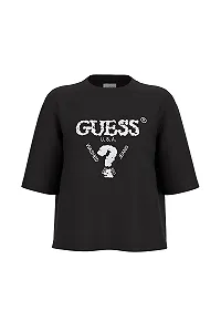Футболка GUESS Eco Aurélie Boxy Tee, Jet Black - Фото 1