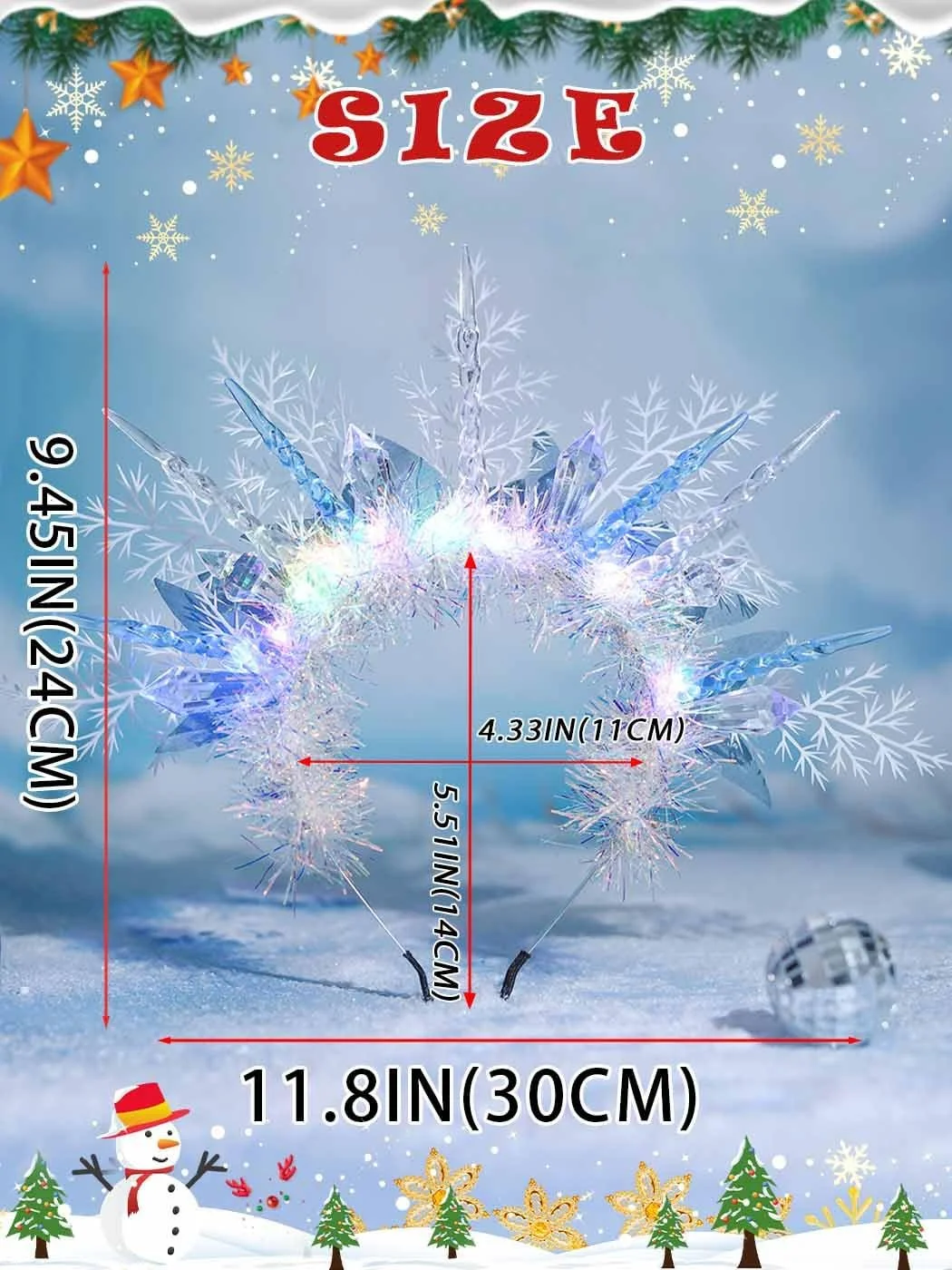 Обруч IYOU Снежинки, фото №6