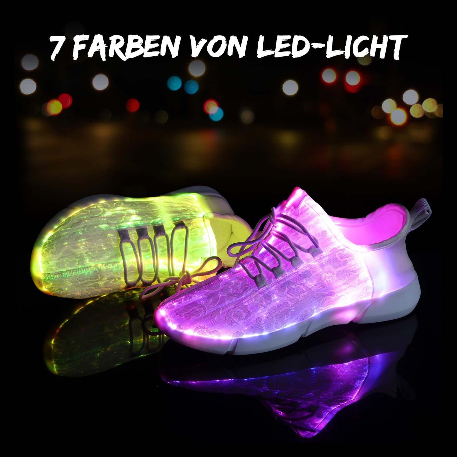 LED Кросівки Shinmax 11 кольорів USB Заряджання Світні кросівки з яскравою підошвою, фото №5 LED Кросівки Shinmax 11 кольорів USB Заряджання Світні кросівки з яскравою підошвою, фото №5