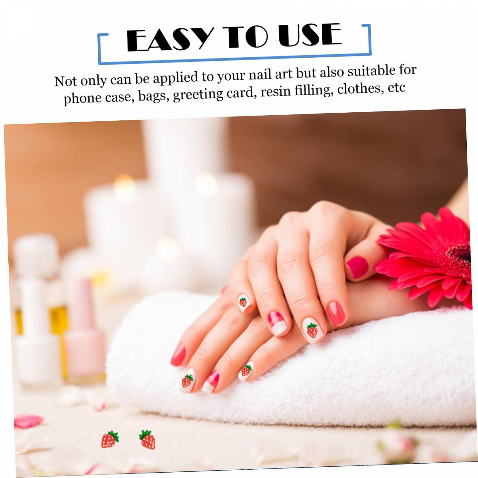 Аксессуары для ногтей Фрукты для девочек Ювелирные изделия Стразы для ногтей Украшения для ногтей Клубничный шарм из смолы, набор 30 шт, фото №9