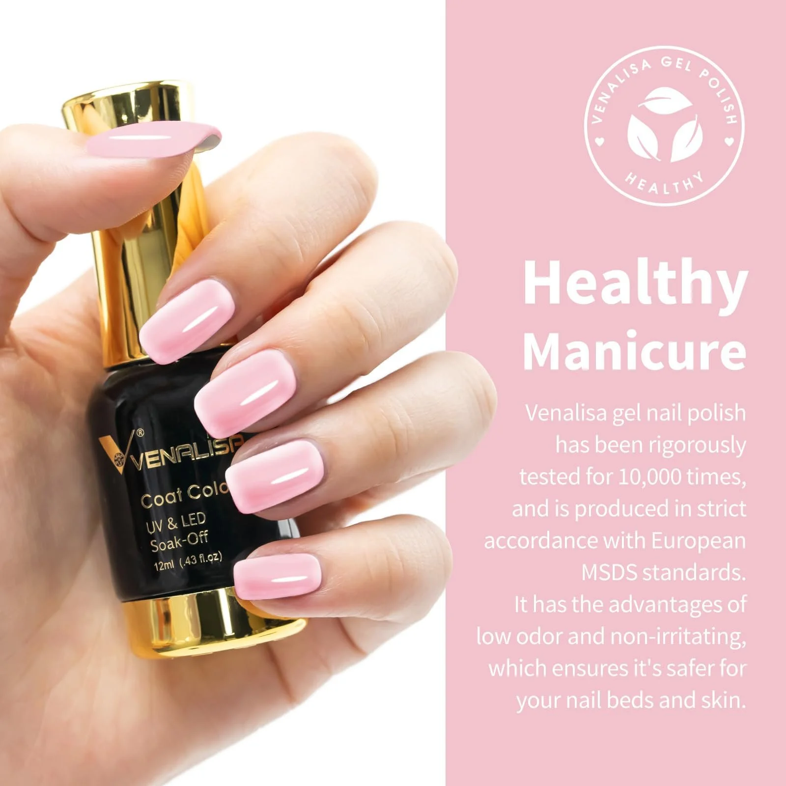 Гель-лак VENALISA Рожевий, фото №4