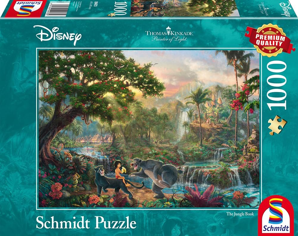 Пазл Schmidt Spiele Thomas Kinkade Disney Jungle Book 59473 1000 деталей Разноцветный, фото №4