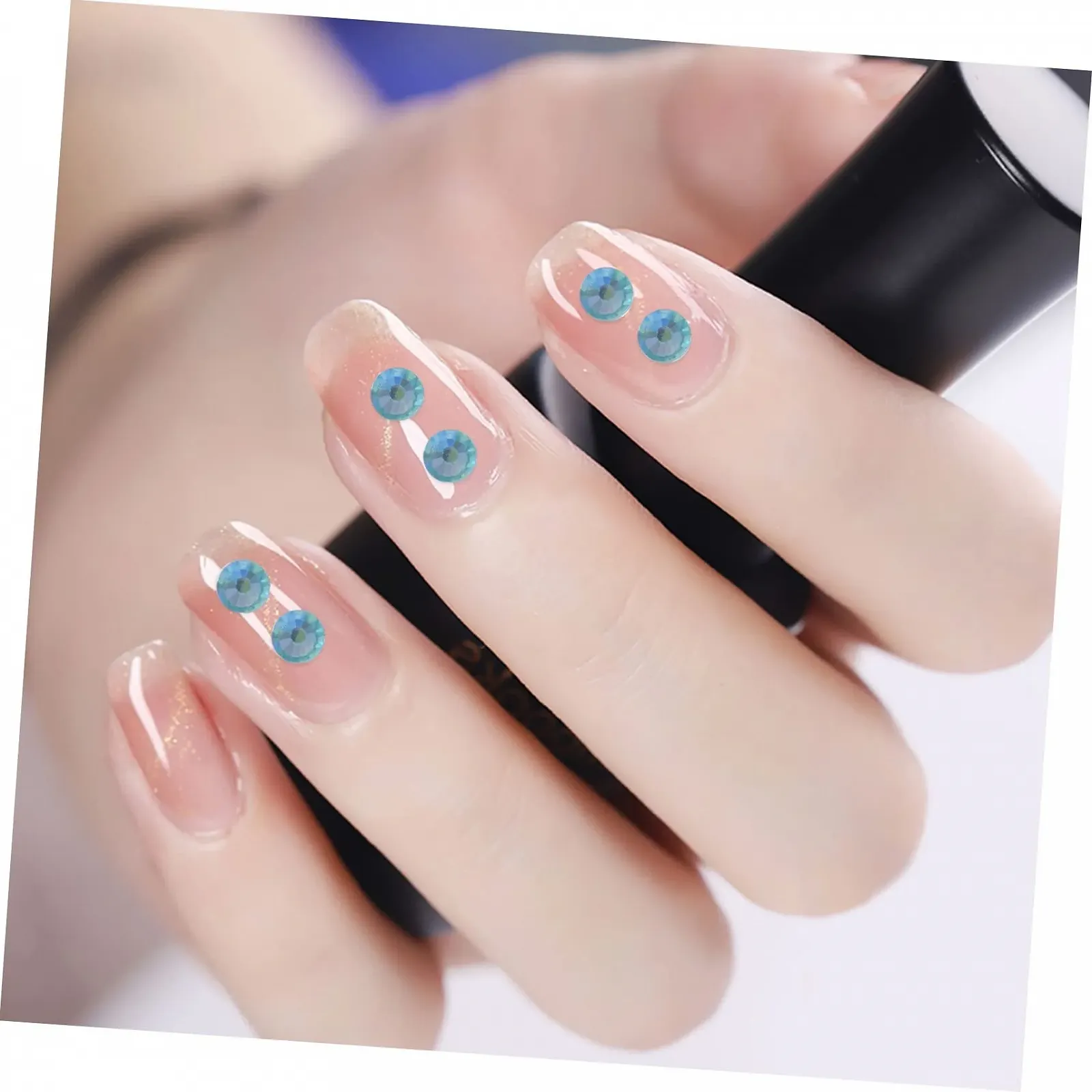 Стразы 1440 шт. Плоские стеклянные для дизайна ногтей, мелко обработанные, подходят для DIY дизайна ногтей и мероприятий, фото №6