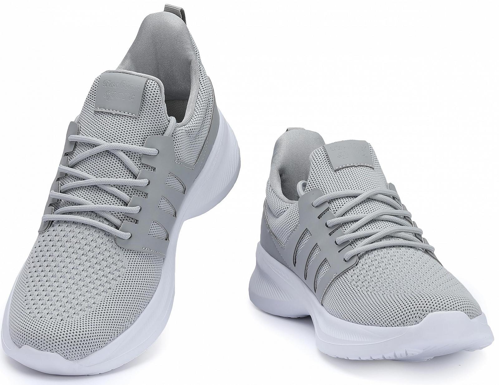 Мужские кроссовки Santiro для хайкинга, дышащие, вязаные, слипоны, легкие, атлетические, для спортзала, повседневные, для бега, тенниса, фото №3