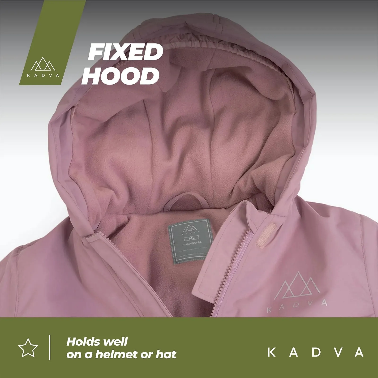 Лижна куртка KADVA SKIRO JR з капюшоном, водонепроникна, вітрозахисна, кишені на блискавці, регульовані манжети на липучках, з відбивачами, фото №2