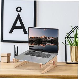 Подставка для ноутбука Vaguelly Holz Настольная подставка для ноутбука Эргономичная подставка с полкой для ПК Планшета и Ноутбука synthetic.ua - Фото 1