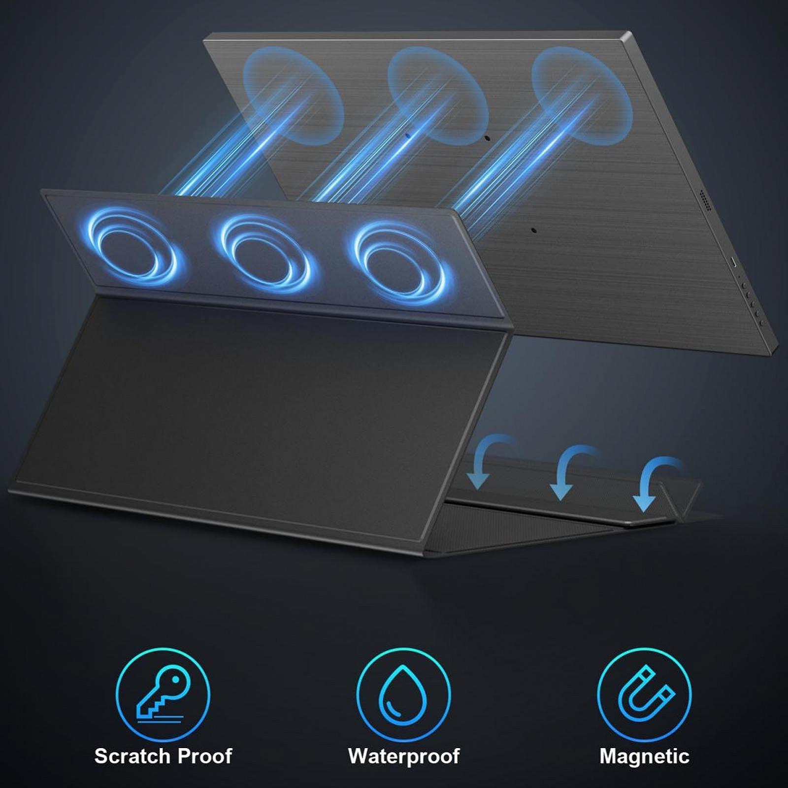 Портативний монітор Garsent 4K 17.3 дюймів 3840 x 2160p 100% RGB з підставкою і динаміками, фото №6