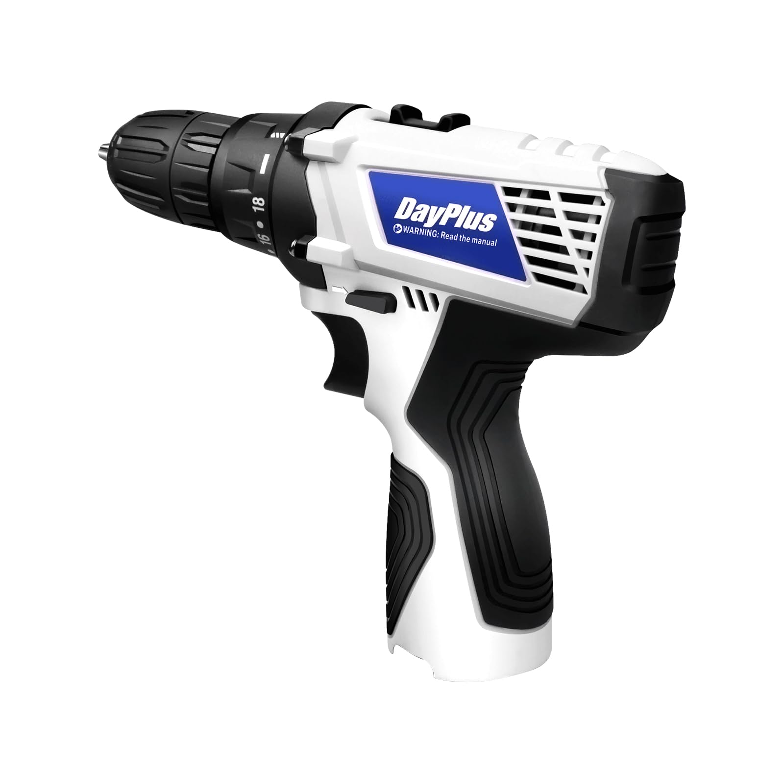 Акумуляторний Комбінований Шурупокрут 3/8 Дюймів 2 Швидкості 18+1 Позицій Білий, фото №1