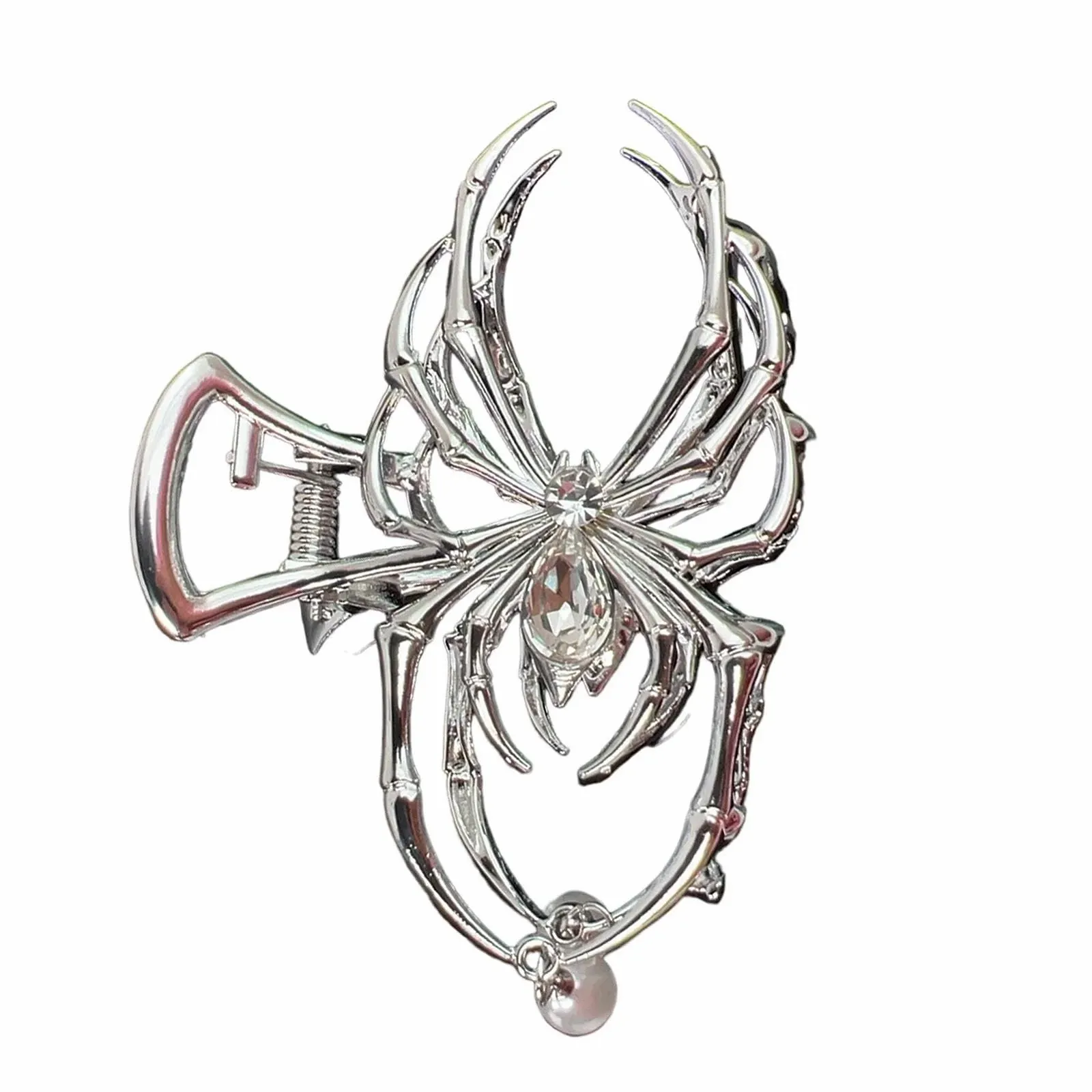 Заколка для волос Паук Металл Хэллоуин Заколка для волос - Захват для волос в готическом стиле для девочек - Заколка для волос с сильным удержанием для свиданий, деловых поездок, бассейна, фото №8