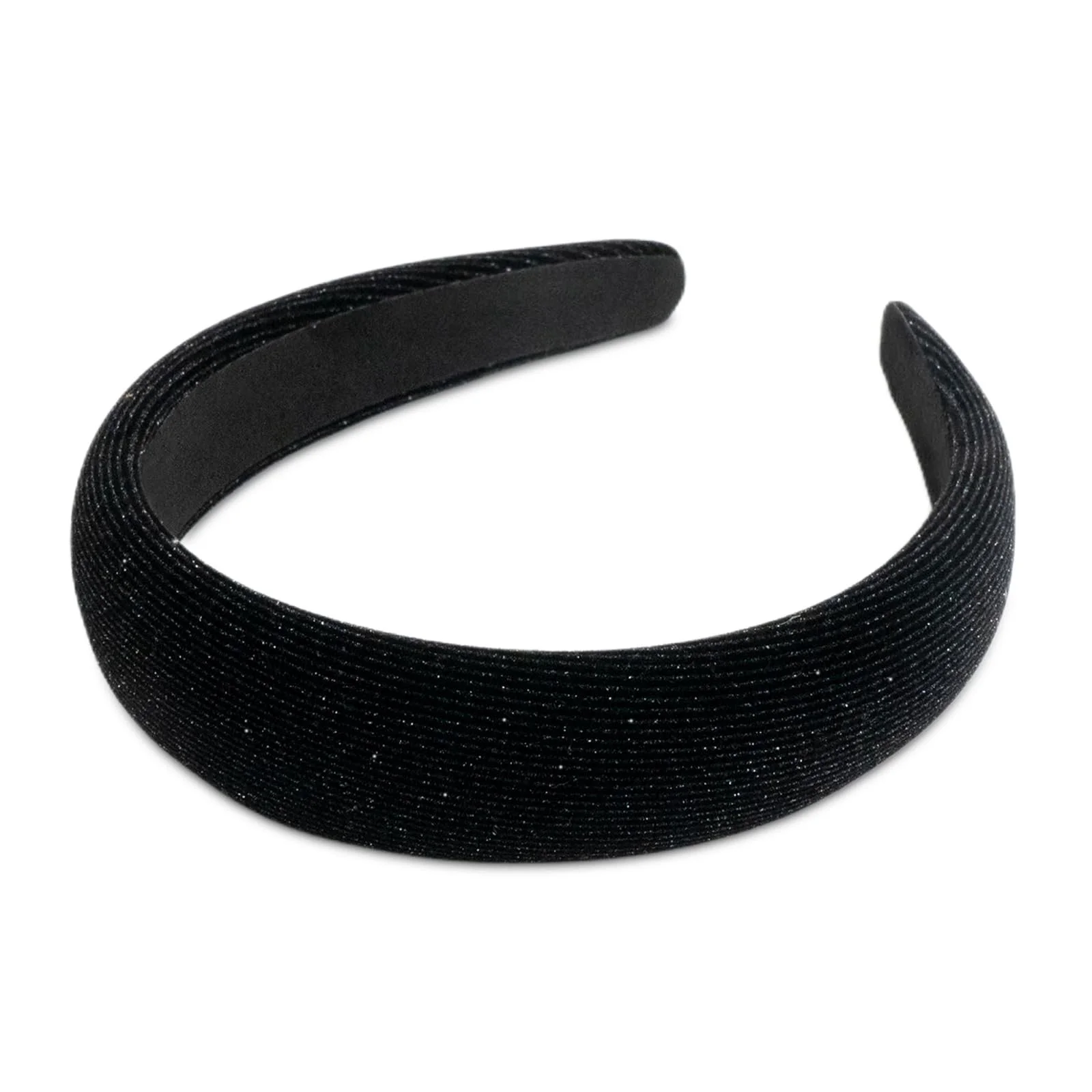 Обруч для волосся оксамитовий м’який з наповнювачем Чорний, фото №1