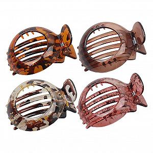 Заколка для волосся маленька плоска 4 шт Non Slip Plastic Strong Grip French з міцною пружиною - Фото 1