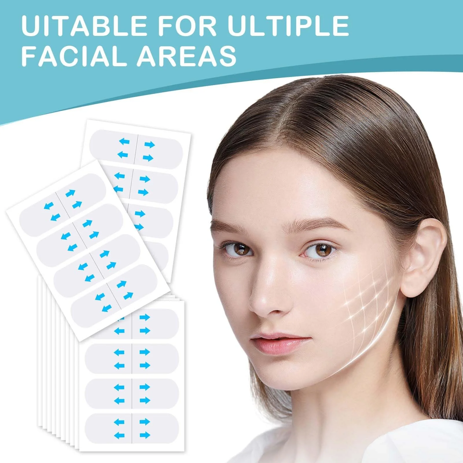 Стрічка для обличчя для підтяжки обличчя 160 штук, фото №7 Стрічка для обличчя для підтяжки обличчя 160 штук, фото №7