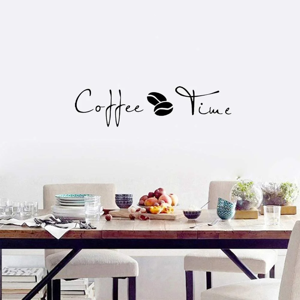 Наклейка на стіну CoffeeTime Coffee Vinyl Removable 58 x 15 см, Чорний, фото №5