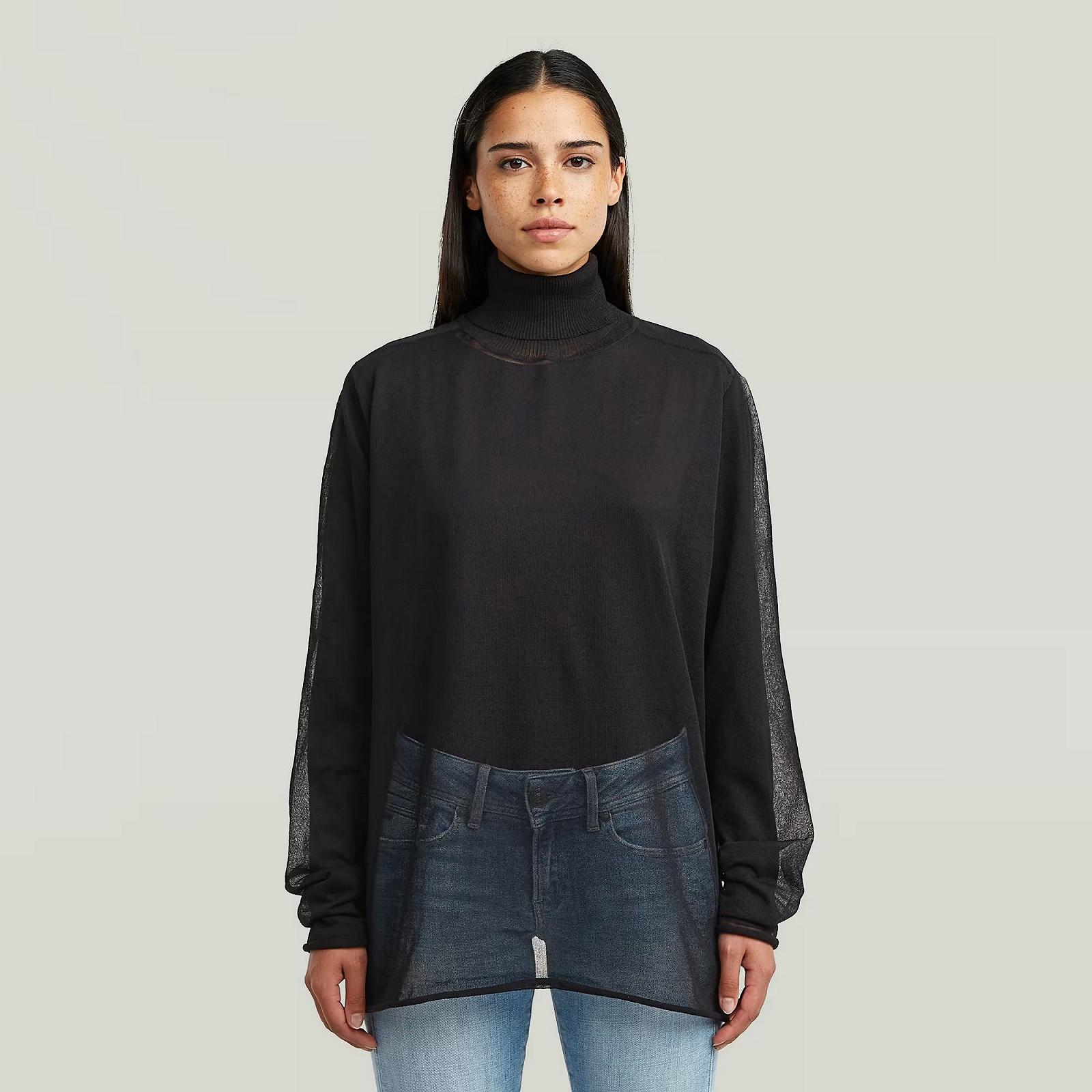 Женский свитер G-Star RAW Sheer Loose Turtle Knitted Sweater - S, фото №1
