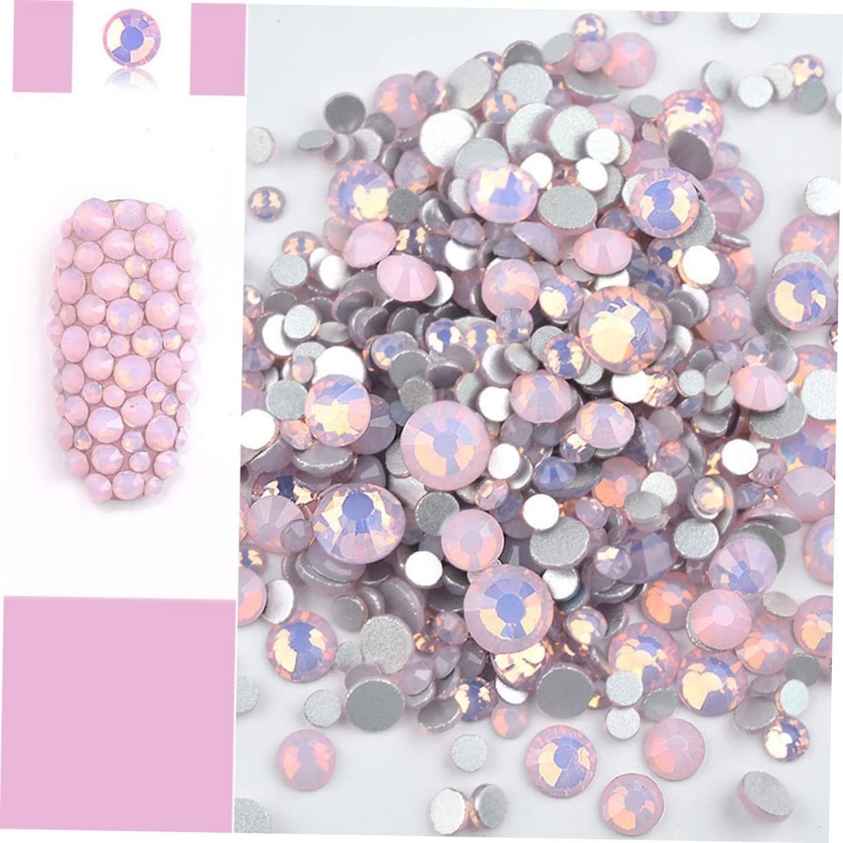 Стрази для нігтів FRCOLOR Набір Різнокольорові, фото №6