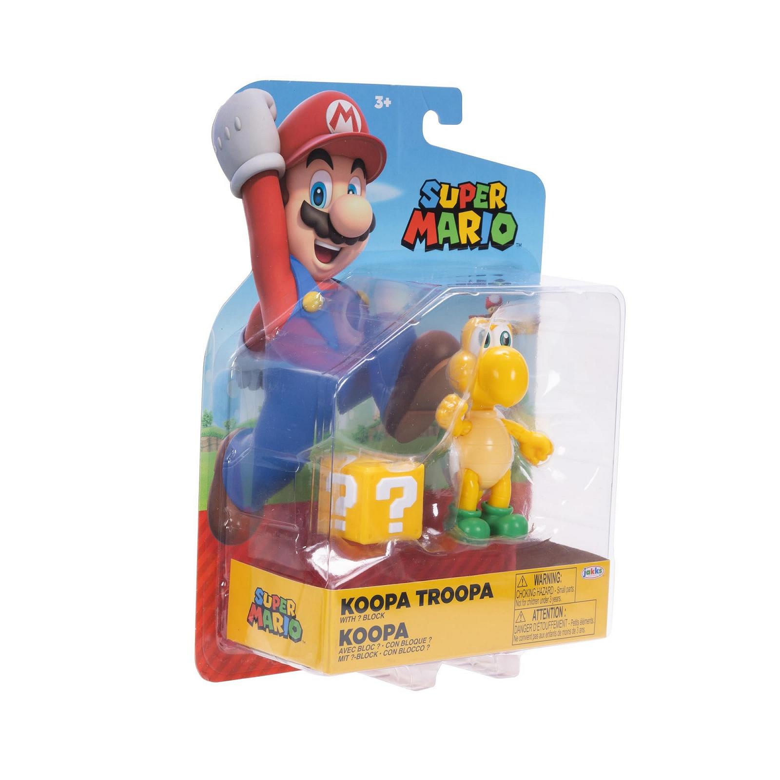 Фігурка Super Mario Nintendo Koopa Troopa Рухома З Блоком Питань Зелений, фото №8