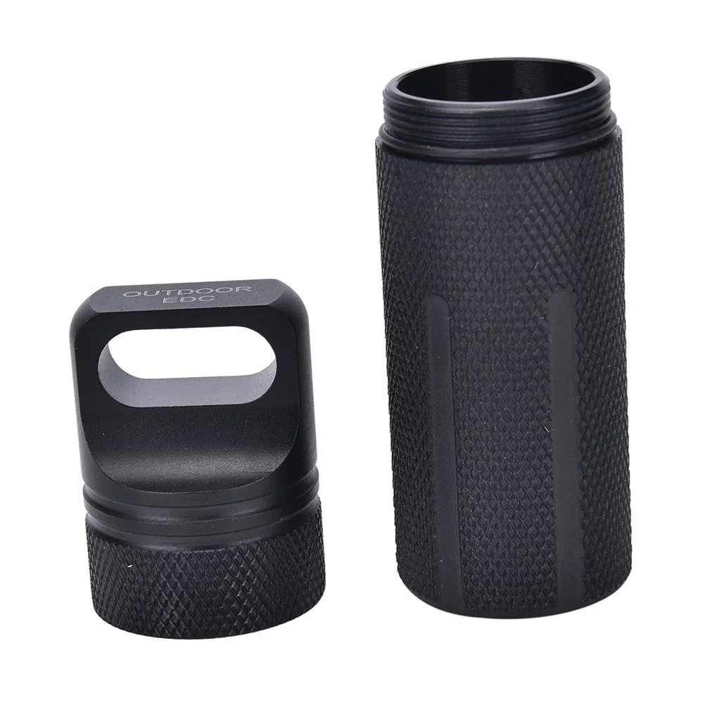 Пляшка SevenMye Водонепроникна з герметичною капсулою EDC для виживання на відкритому повітрі, контейнер для пігулок, сухий бокс, плоский верх, фото №3