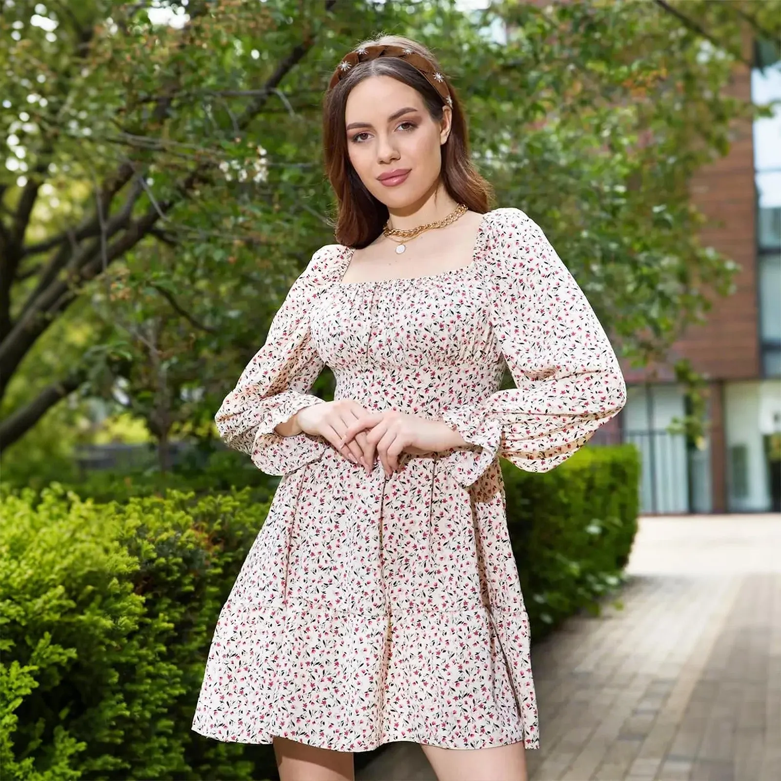 Обруч оксамитовий Edelweiss, плетений, широкий, фото №7