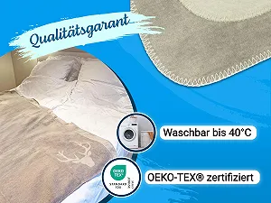 Покривало ZOLLNER М'яка 150 x 200 см - Пухнаста та М'яка Двостороння synthetic.ua - Фото 1