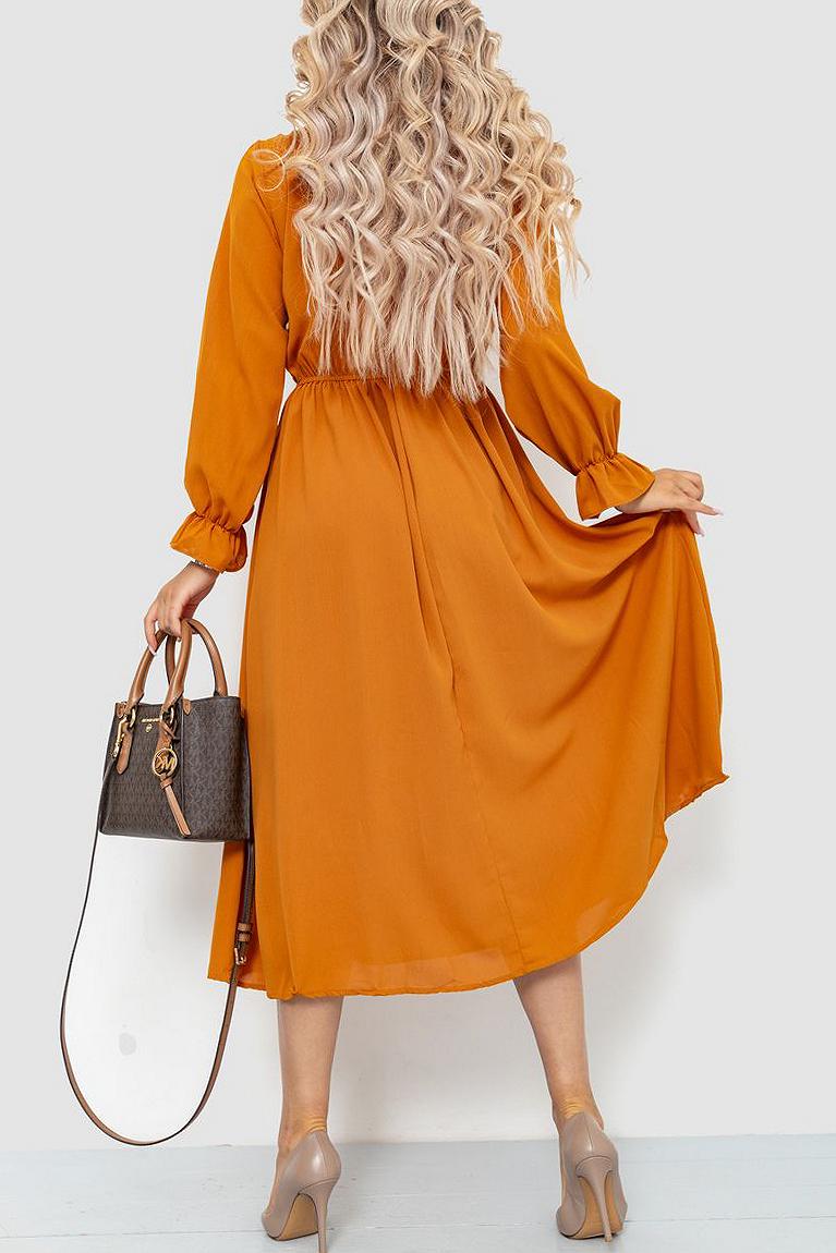 Платье нарядное цвет янтарный 204R601, фото №4