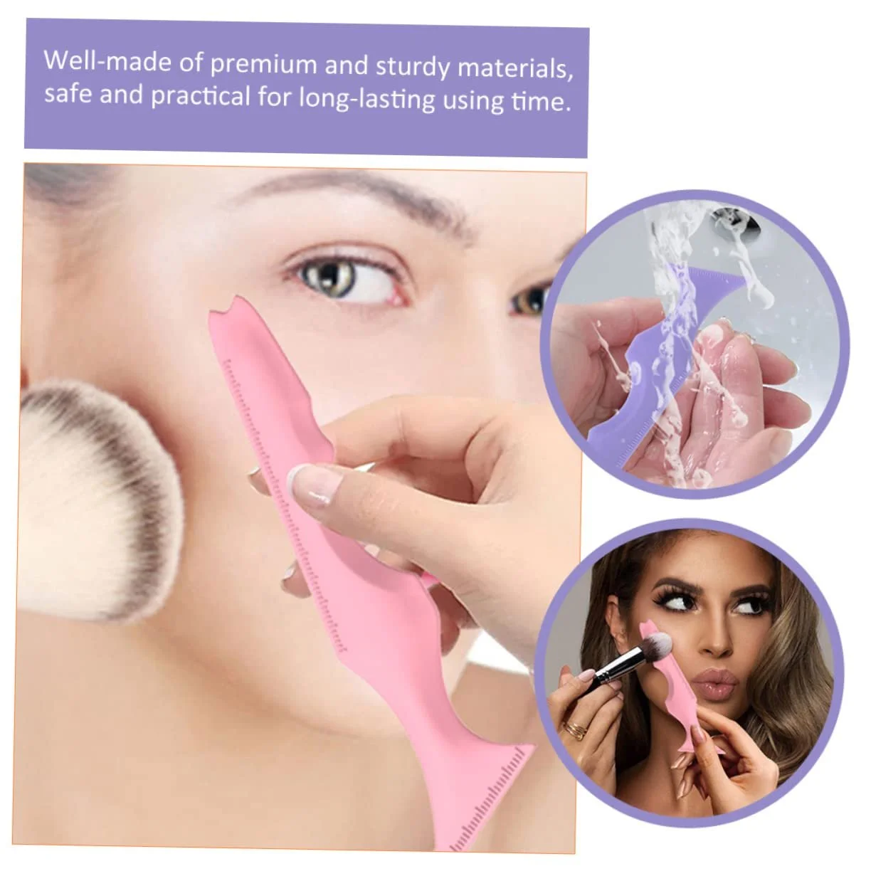 Инструмент для подводки глаз FRCOLOR, силиконовый в упаковке, фото №7