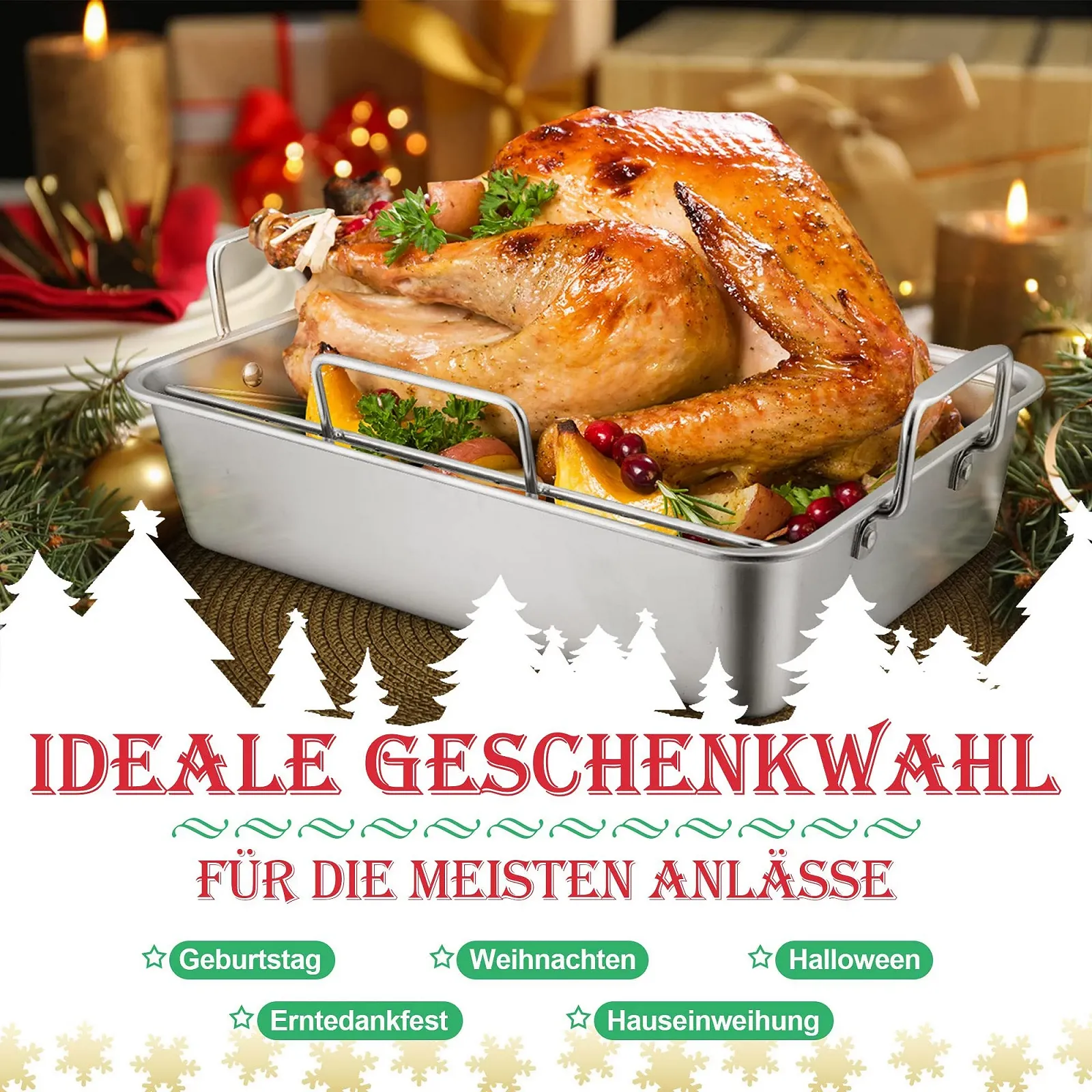 Форма для запікання HaWare з решіткою з нержавіючої сталі набір із 3 шт. 35.8 x 26.7 x 9 см, фото №6 Форма для запікання HaWare з решіткою з нержавіючої сталі набір із 3 шт. 35.8 x 26.7 x 9 см, фото №6